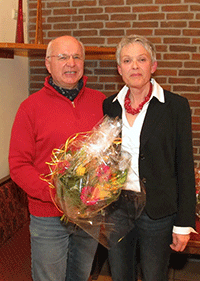 1. Vorsitzender Manfred Scholz mit der 2. Vorsitzenden Heidelies Pflüger Gramentz