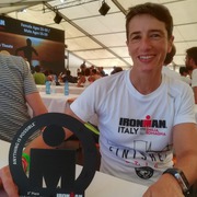 Britta Anderson beim Ironman Italien