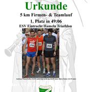 Siegerteam beim Hamelner Stadtlauf