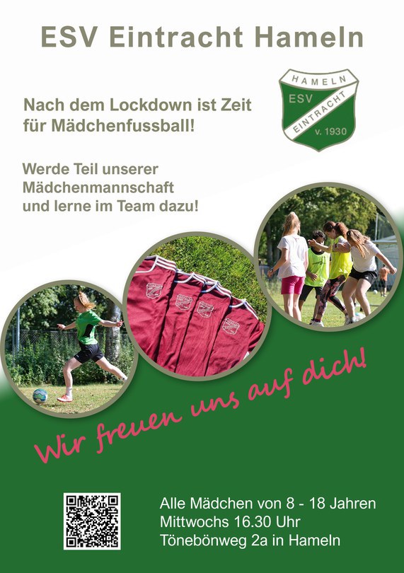 Flyer Mädchenfussball